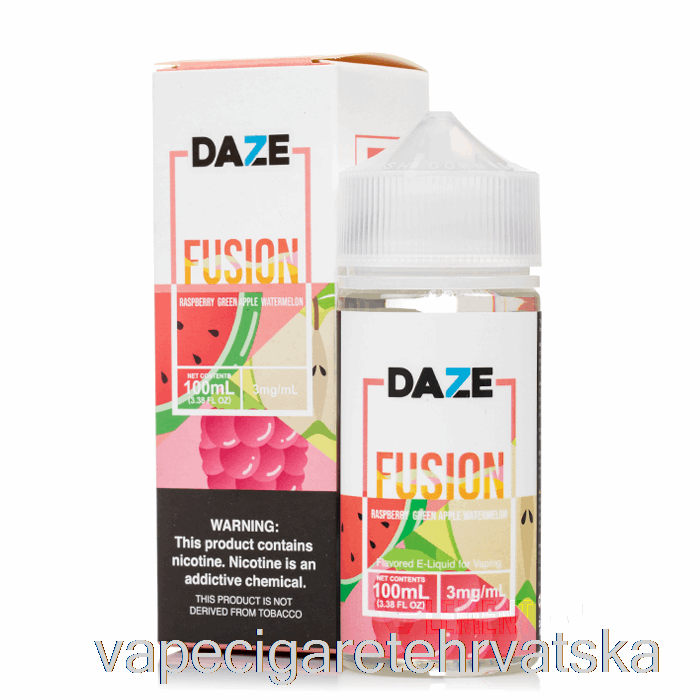 Vape Hrvatska Malina Zelena Jabuka Lubenica - 7 Daze Fusion - 100ml 0mg